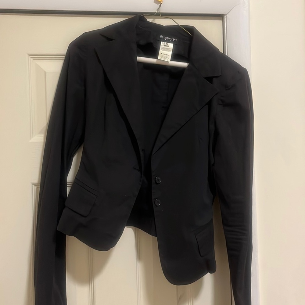 Patrizia Pepe Firenze Black Blazer size 42